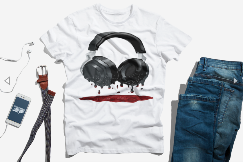 Bloody Headphones T-Shirt