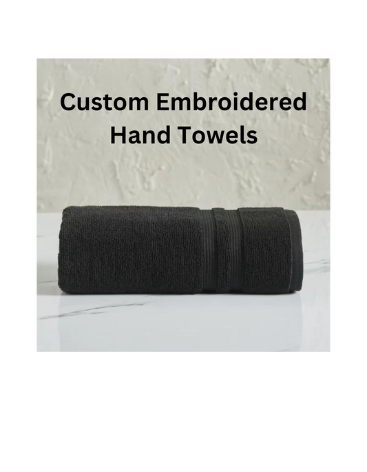 Custom Embroidered Hand Towels