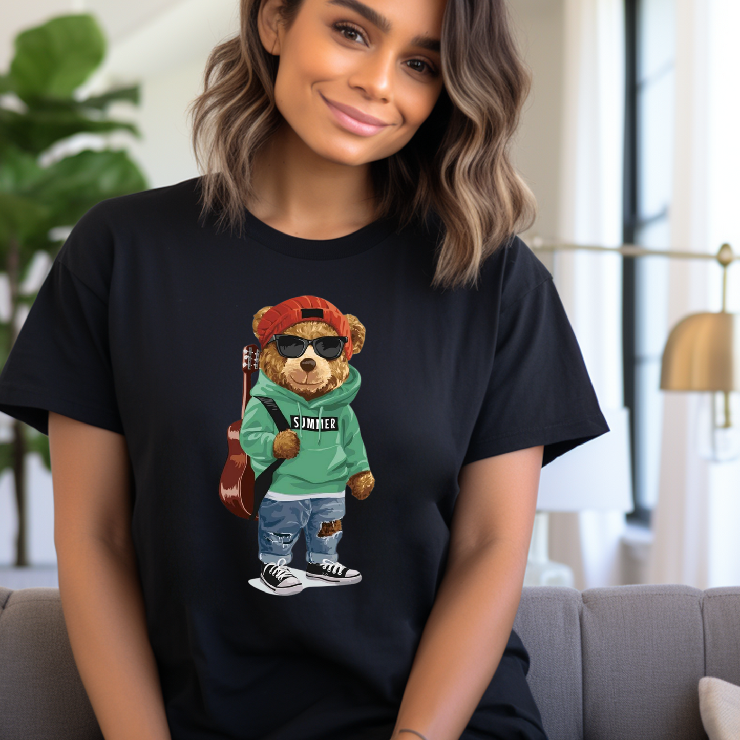Cool Bear w/ Guitar T-Shirt