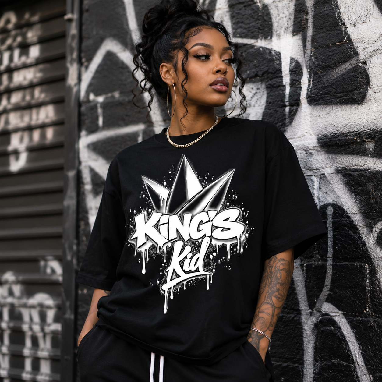 Graffiti Style KING’S kid T-shirts