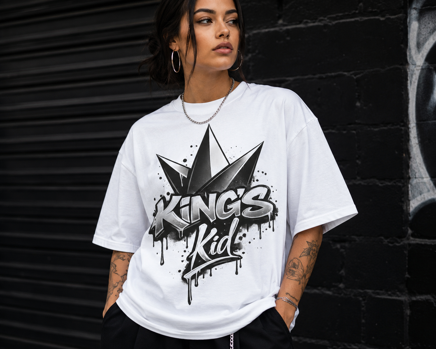 Graffiti Style KING’S kid T-shirts