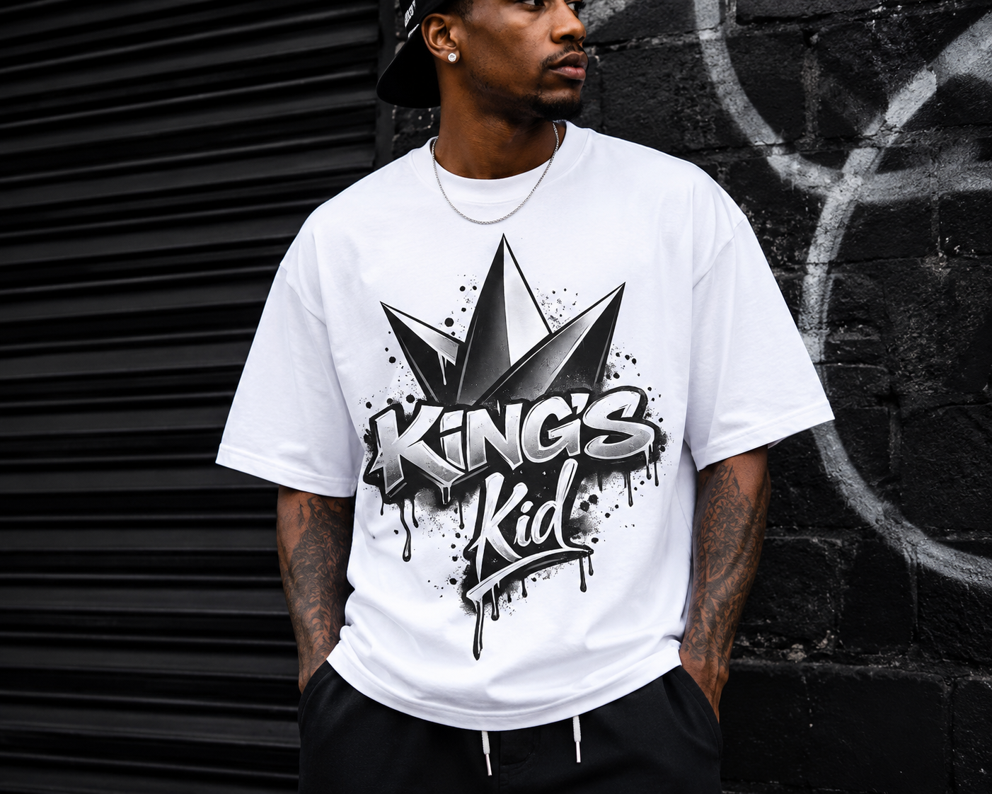 Graffiti Style KING’S kid T-shirts
